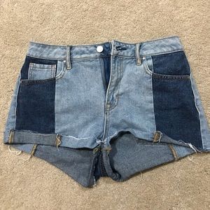PacSun high rise jean shorts